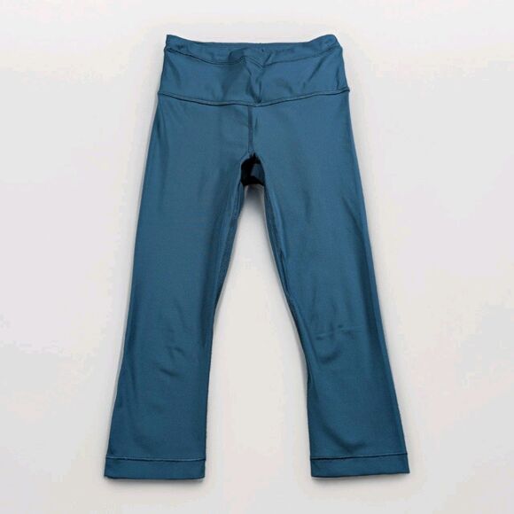 Athleta Pants - Athleta Accelerate Crop Leggings Womens XXS Teal Athletic Running Pocket
